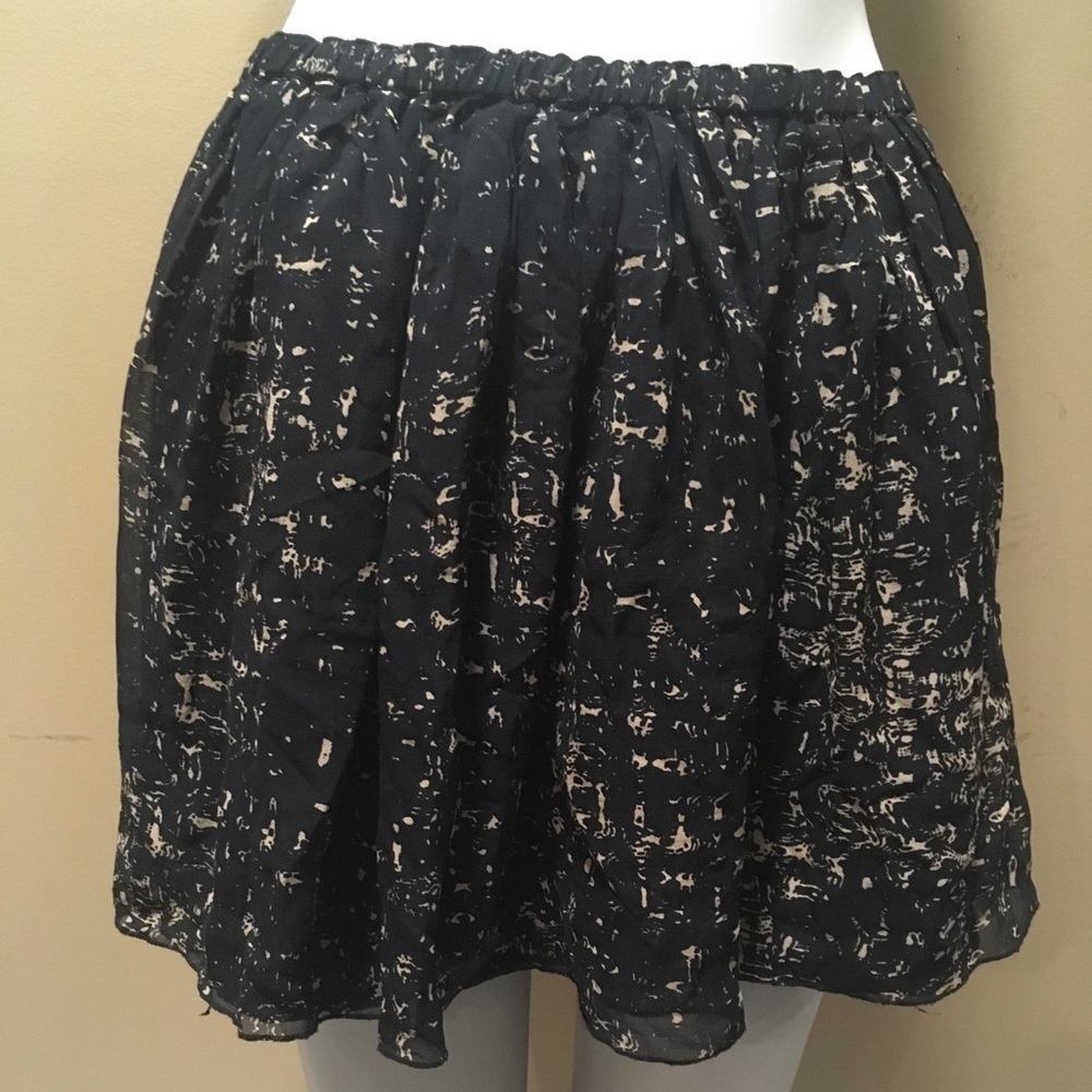 Madewell pleated printed skirt